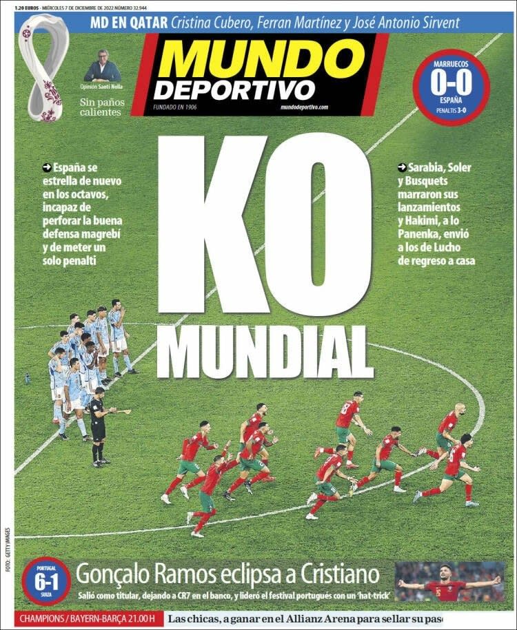 Front page of Mundio Deportivo