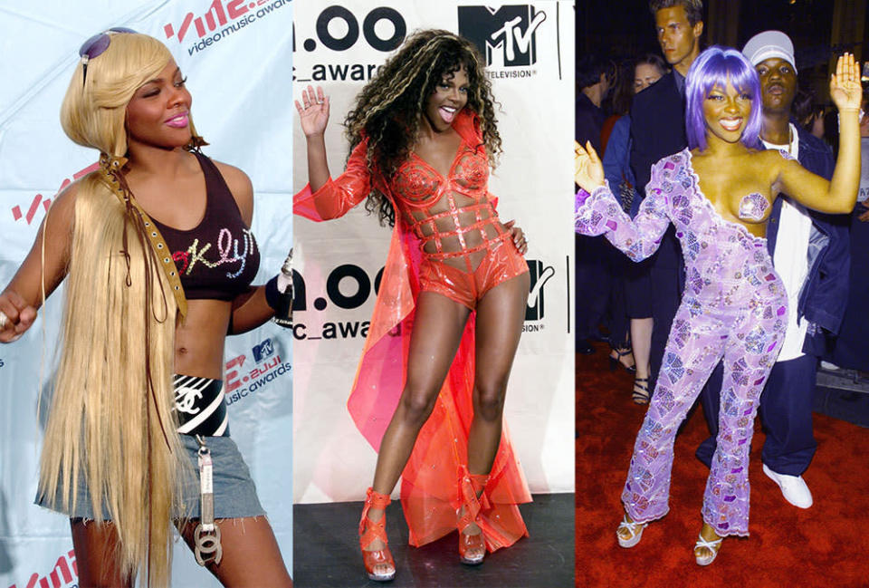 Lil’ Kim in 2001, 2000, 1999