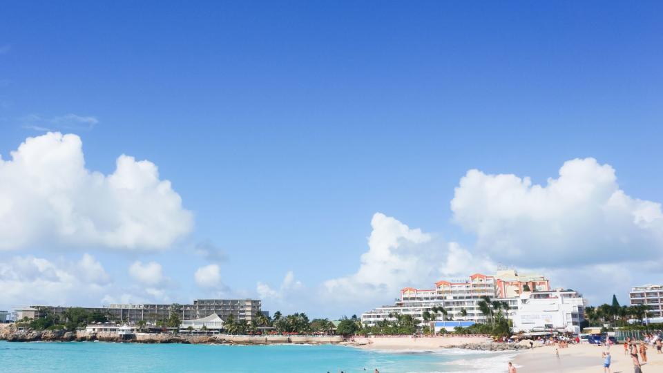 The Maho Beach is the place to observe landing aircrafts