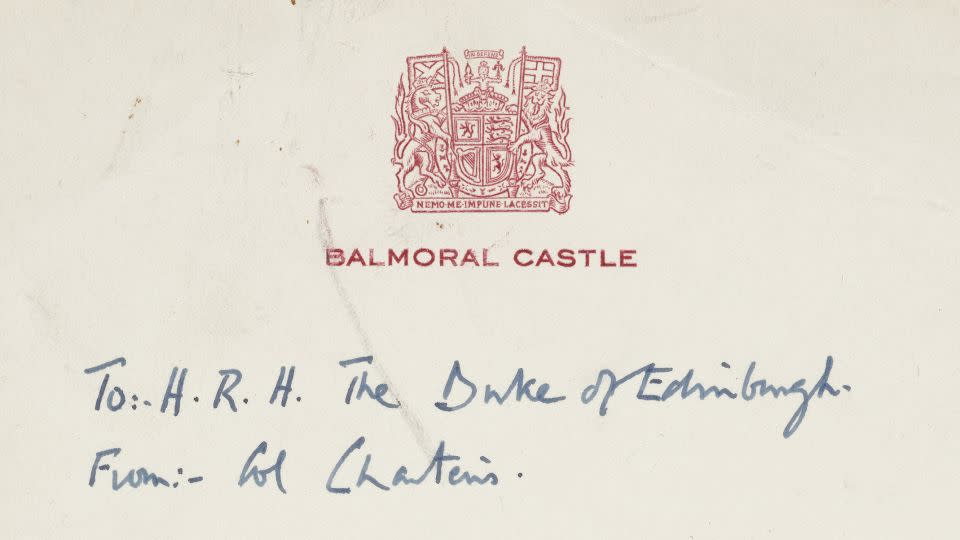 Handwritten note on the use of some coronation photographs, 1953, which features in the exhibition alongside the above contact sheet. - Royal Collection Trust