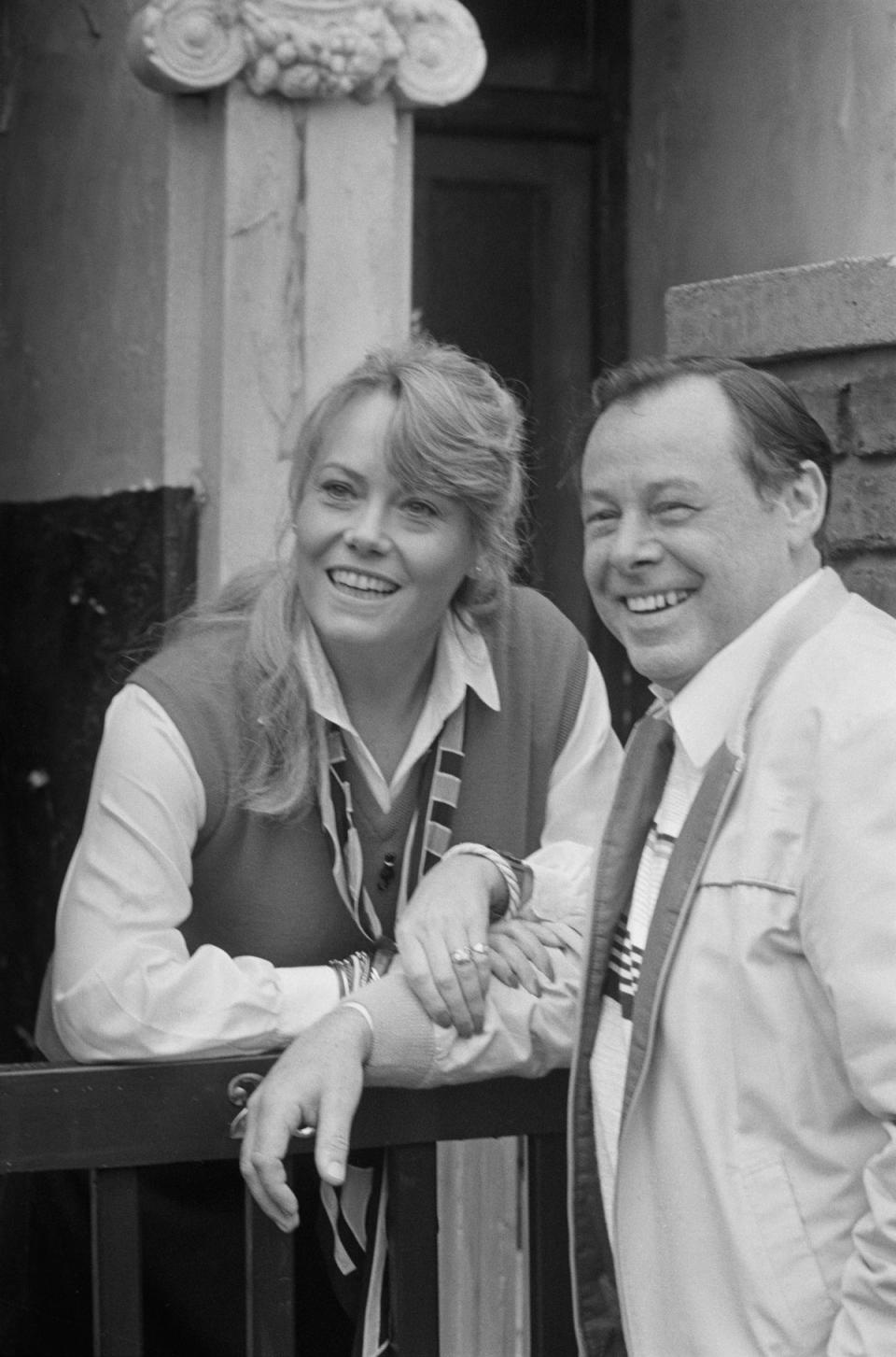 Bill Treacher pictured in 1984 with EastEnders on-screen wife Wendy Richard (Getty Images)