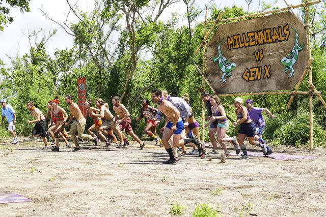 Monty Brinton/CBS/Getty Images The cast of 'Survivor: Millennials vs. Gen. X'