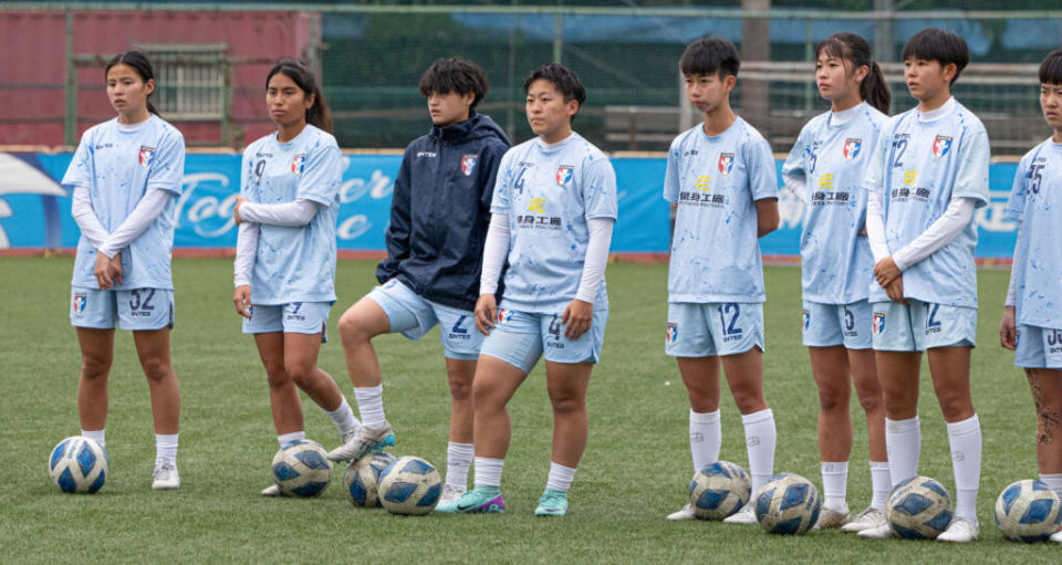 U20女足代表隊。(圖：張克銘攝)