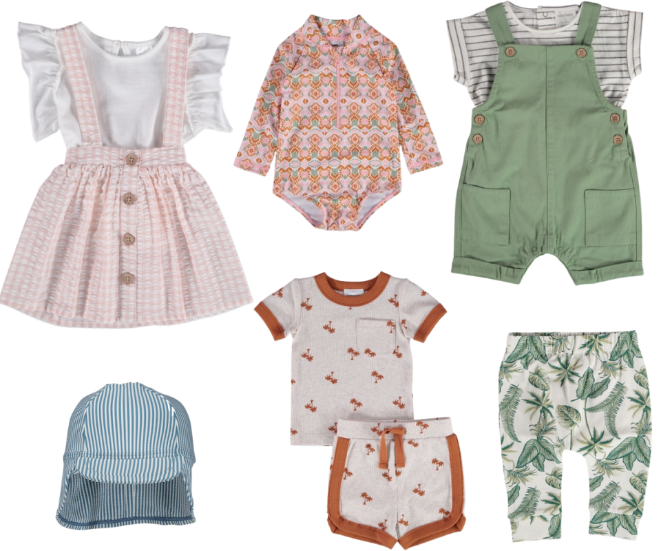 A collection of baby clothing from Best & Less