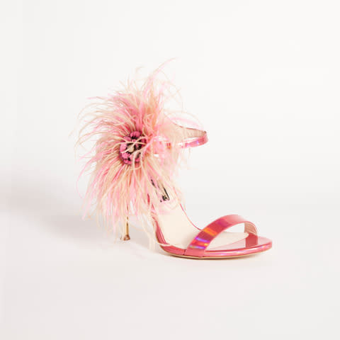 Valentino Shoes' feather-accented pumps