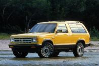 <p>In the late 1980s, Blazers evolved with modern technology like fuel injection, shift-on-the-fly four-wheel-drive and four-speed-overdrive automatics. Blazers have always been popular for outdoor recreation, and since they share platforms with GM’s full-size (and, later, mid-size) pickups, there's practically an endless supply of parts and knowledge to restore or build one up. Experts say its best to avoid the clunky, full-time 4WD system, optional from 1973 to 1980. Part-time conversion kits are available, but swapping the transfer case is the strongest, smartest option. Prices range widely, but early first-generation trucks command a premium. Prices are also creeping up for later Blazers. Low-mileage examples of the last ones from 1989–1991 are coveted by Blazer fans. <a href="http://www.gmtruckcenter.com/" rel="nofollow noopener" target="_blank" data-ylk="slk:GM Truck Center;elm:context_link;itc:0;sec:content-canvas" class="link ">GM Truck Center </a>restores Chevy and GMC trucks of this era, including Blazers.<br></p>