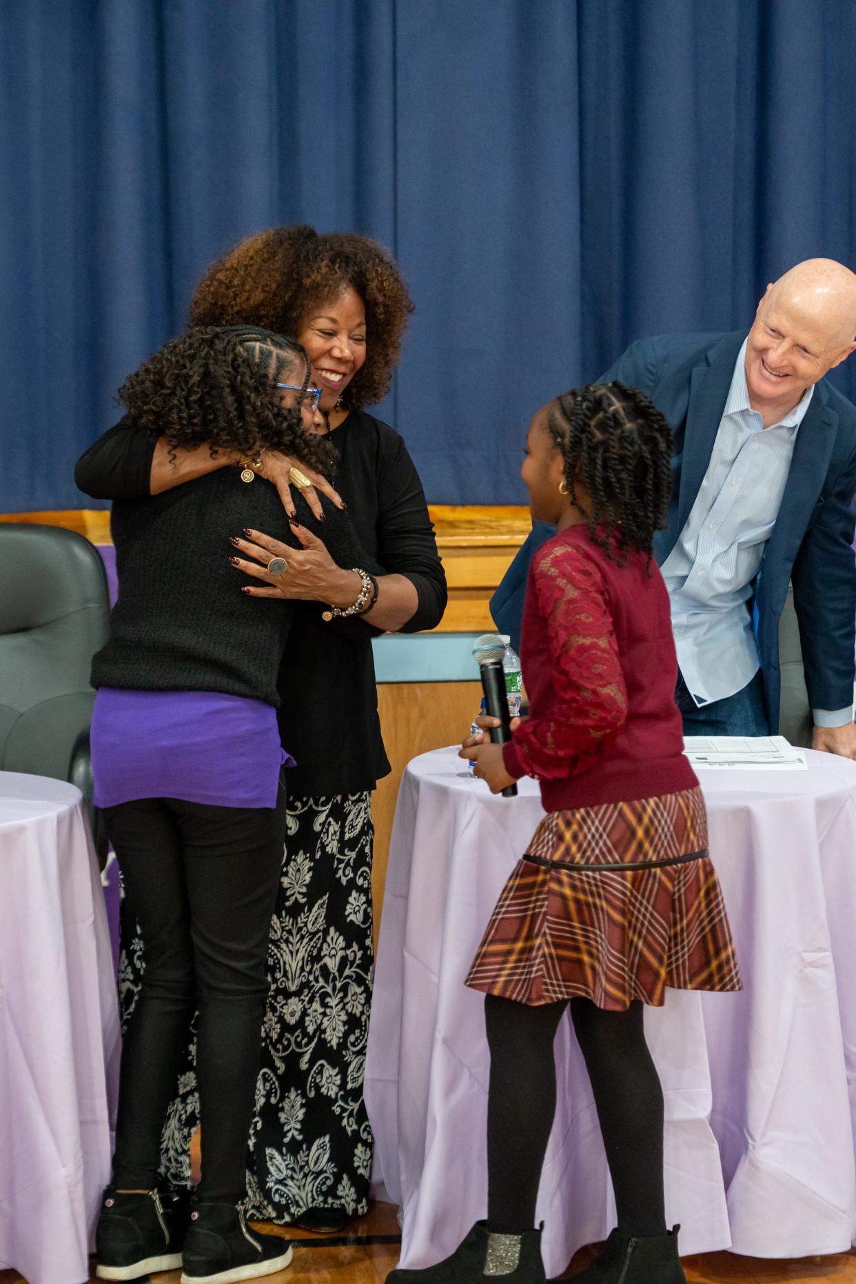 Ruby Bridges spoke at a school assembly in Prospect Park on Tuesday, Nov. 14, 2023.