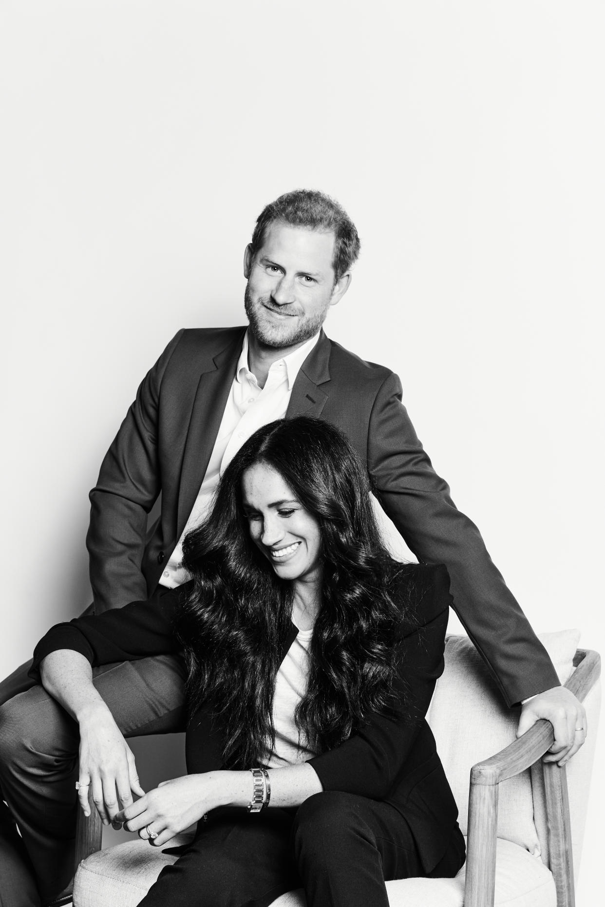 The post for Archie's birthday was shared on Global Citizen alongside this image of the duke and duchess. (Matt Sayles)