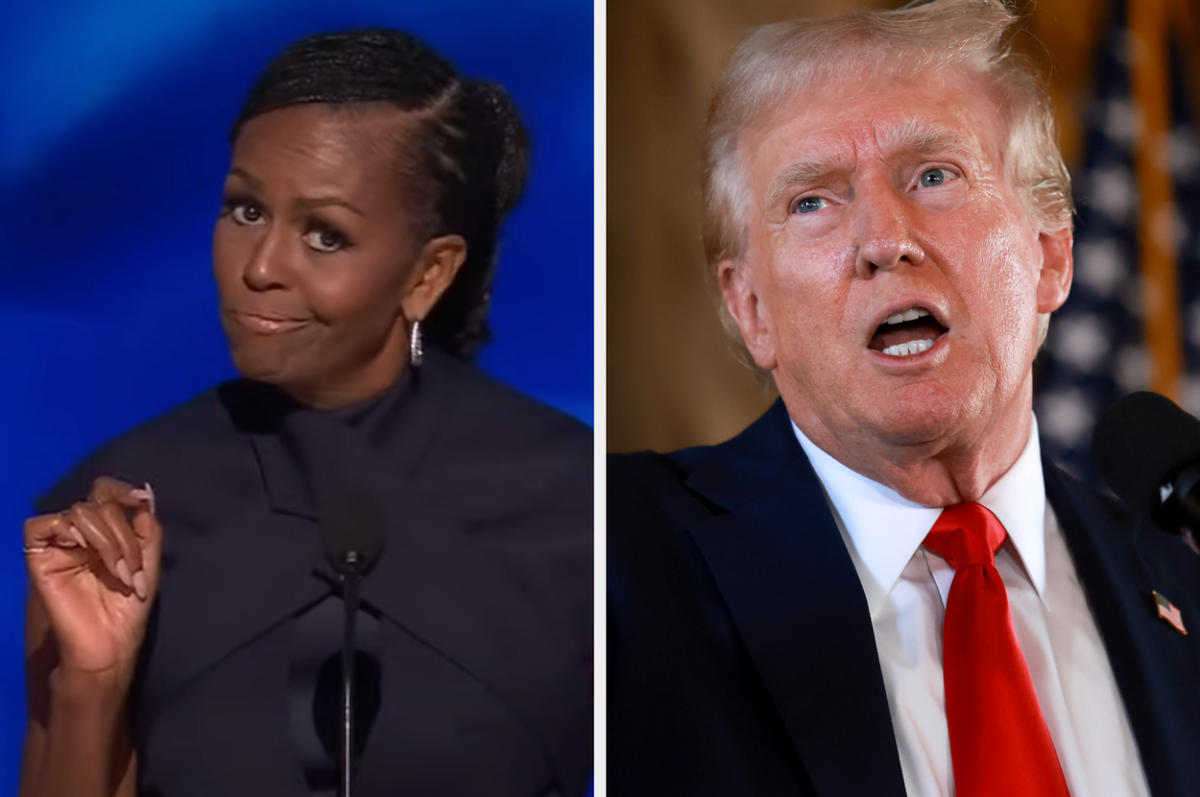 Michelle Obama's Hilarious Donald Trump Diss At The DNC Is Breaking The