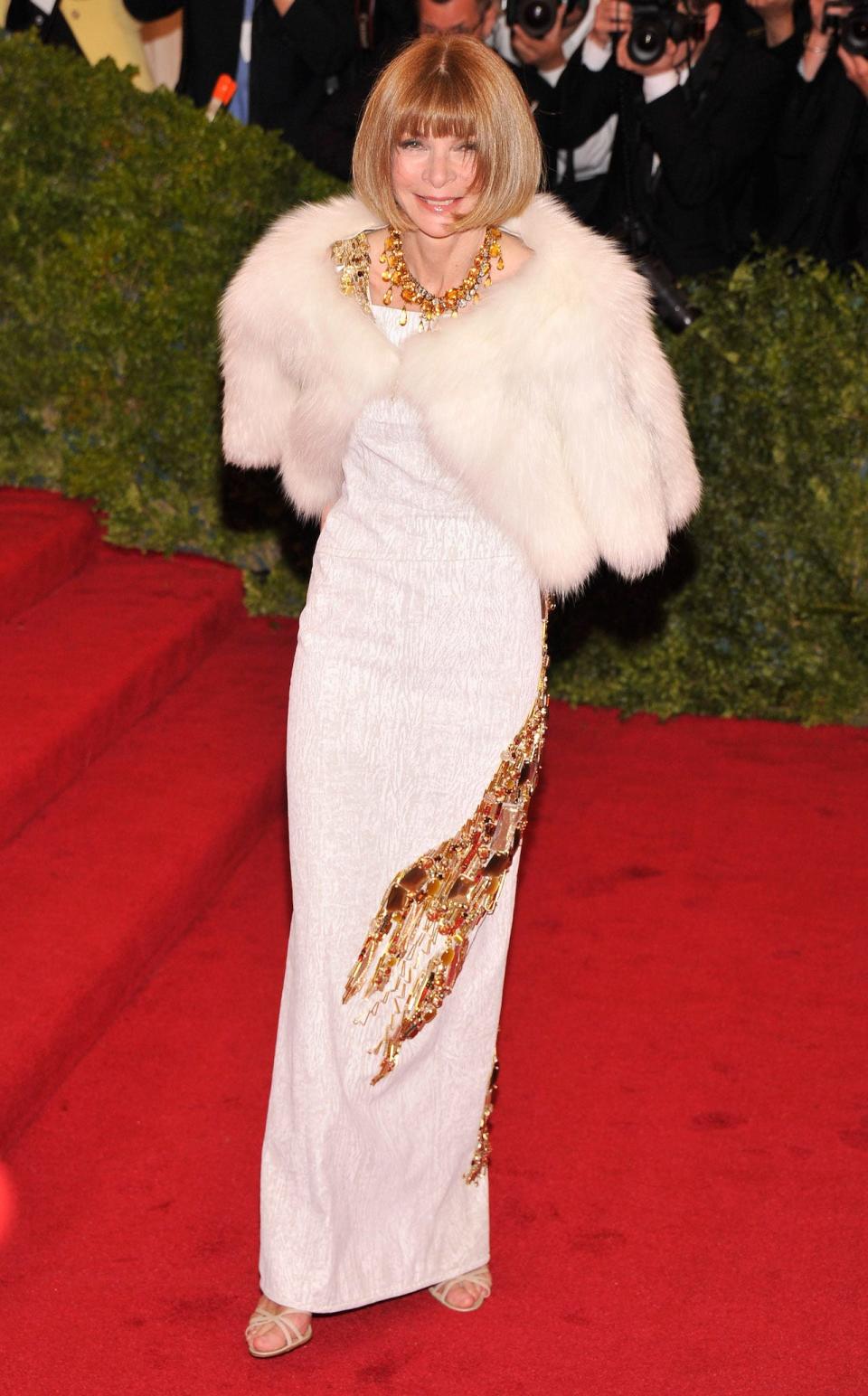 Anna Wintour at the 2012 Met Gala.