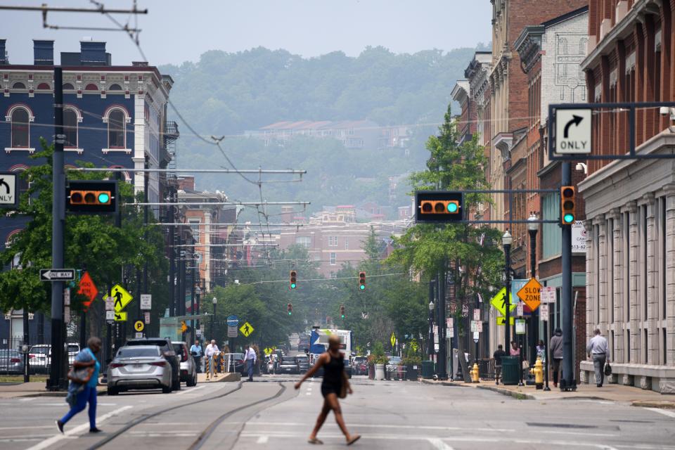 Smoke from Canadian wildfires caused an air quality alert to be extended through Friday in Cincinnati.