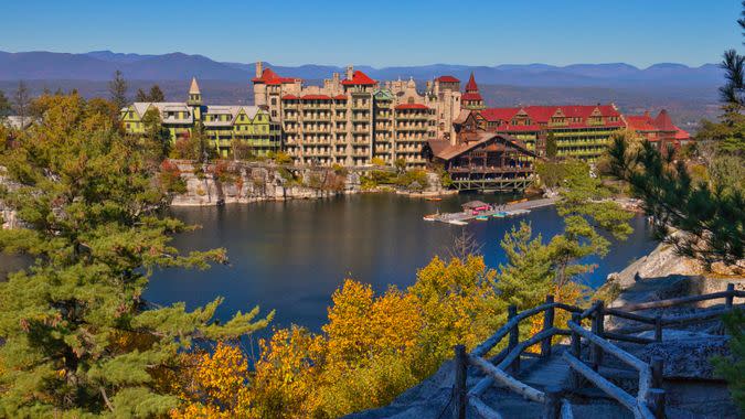 This image was taken at Mohonk Mountain House, NY in autumn.