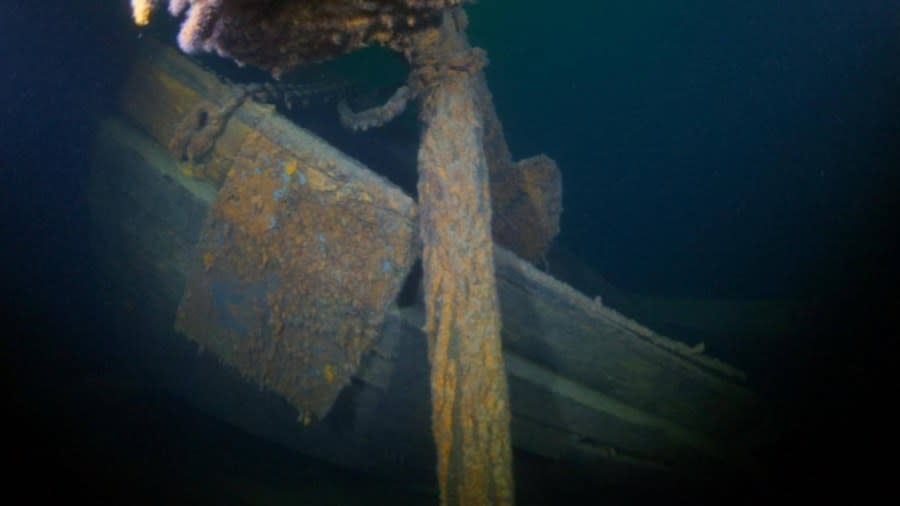 Underwater footage of the Nelson found by the Great Lakes Shipwreck Historical Society in 2014. (Courtesy GLSHS)