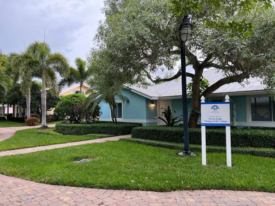 Three new triplexes for families with children are on the way to Place of Hope's Boca Raton campus west of the city on Boca Rio Road. The expansion comes after a donation from Gary Peters, president of Boca Helping Hands, and local couple Peter and Susan Brockway.