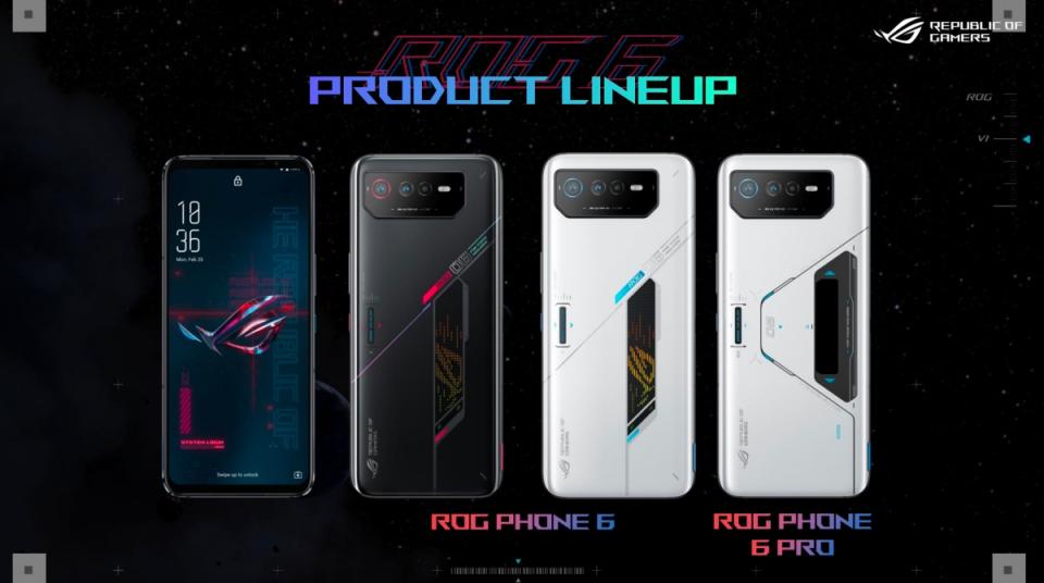 ▲ROG Phone 6與ROG Phone 6 Pro外觀上的差異