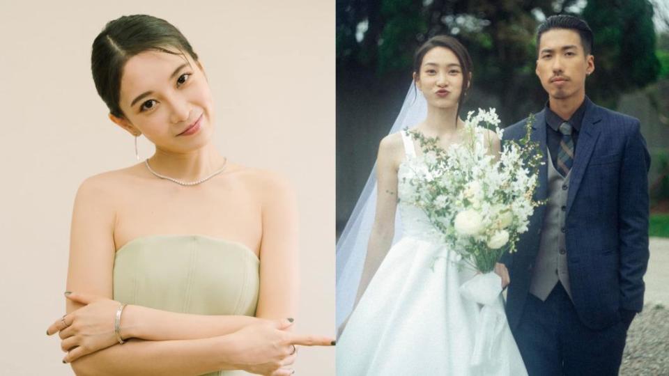 影后李亦捷宣布與交往６年的攝影男友曾崴榆結婚。（圖／翻攝自李亦捷臉書）