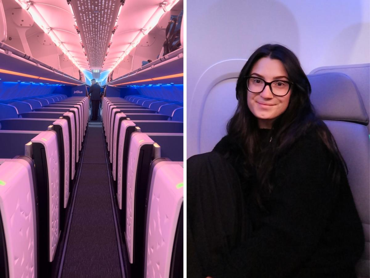 I flew business class for the first time and was surprised that my casual  go-to outfit made me so uncomfortable - Yahoo Sport