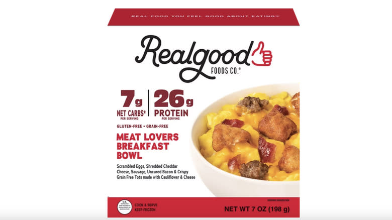 Realgood Foods Meat Breakfast Bowl 