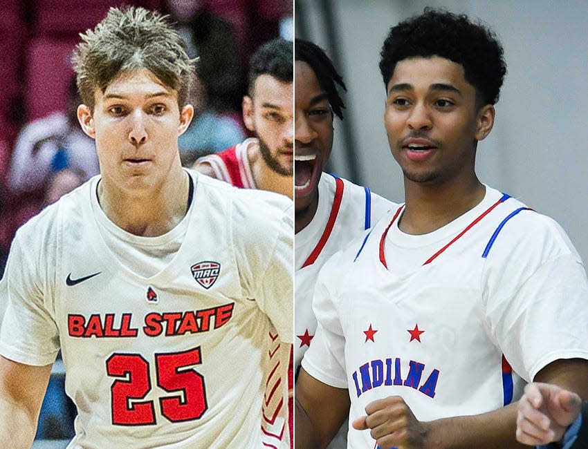 Indiana high school scoring extraordinaires Luke Brown (left) and Jalen Blackmon (right) are both transferring to Stetson.