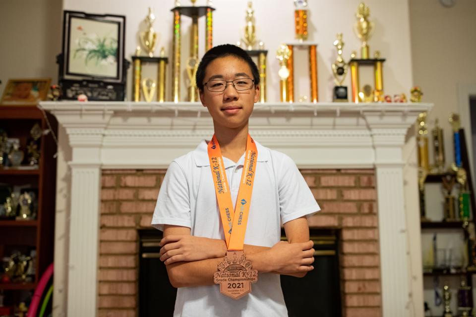 William Wu, 14, was awarded the title of candidate master at the 2022 Georgia Class Championships in Atlanta, Georgia.