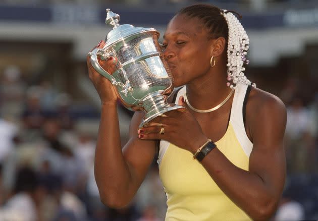 Williams wins her first major Grand Slam title after beating Switzerland's Martina Hingis in 1999. (Photo: Jon Buckle - EMPICS via Getty Images)