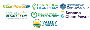 The participating agencies for this project are CleanPowerSF, Peninsula Clean Energy, Redwood Coast Energy Authority, San Jose Clean Energy, Silicon Valley Clean Energy, Sonoma Clean Power Authority and Valley Clean Energy.