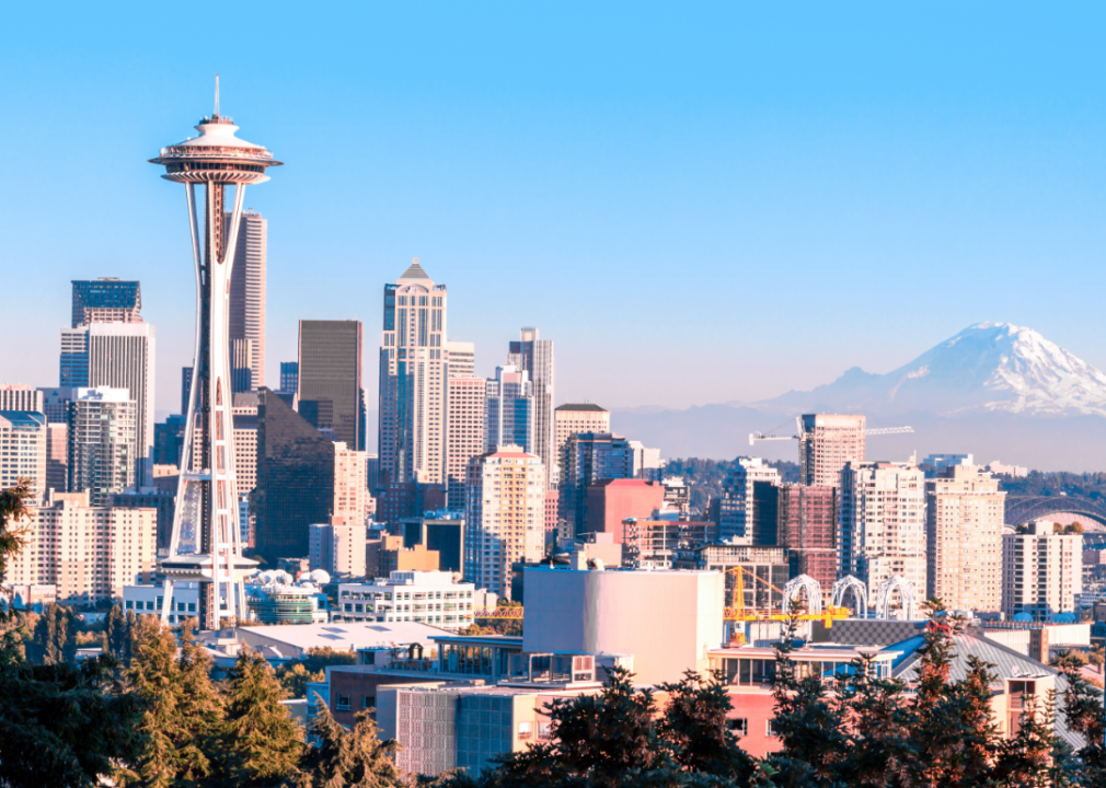 A view of the Seattle skyline.