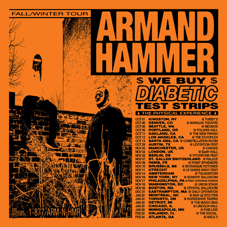 armand hammer 2023 tour dates poster
