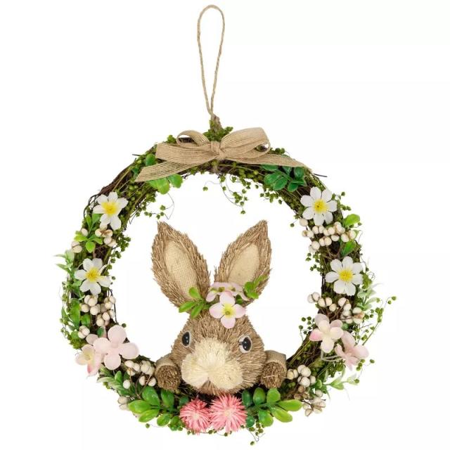 Northlight 17 Pink Floral Easter Bunny Rabbit Spring Figure