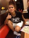 <p>Yaaasss! Singer and actress Zendaya approved of her meal at the Waffle House before she’d even ordered. The eatery serves 145 waffles per minute, so chances are good that one was on the way to her table! (Photo: Twitter) </p>