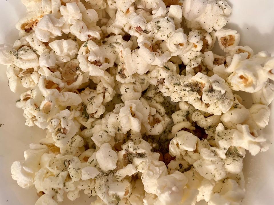 Popcorn with Trader Joe's Ranch Seasoning Blend