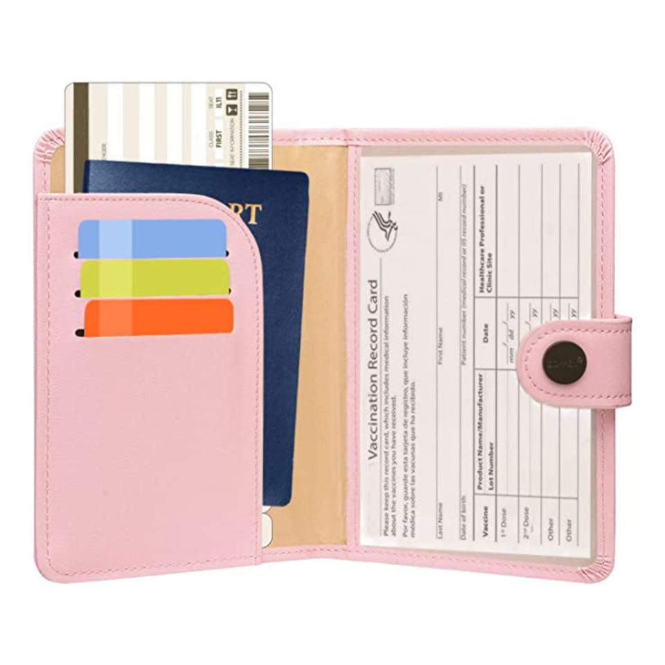 1) Zoppen Passport and Vaccine Card Holder Combo