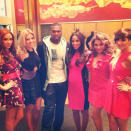 Celebrity Twitpics: The Saturdays continued their assault on America this week. and during a TV appearance who did they bump into? Only 50 Cent. The girls posed for this photo with the famous rapper.