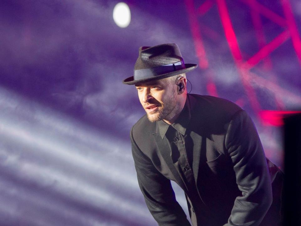 Justin Timberlake performs (AFP/Getty)