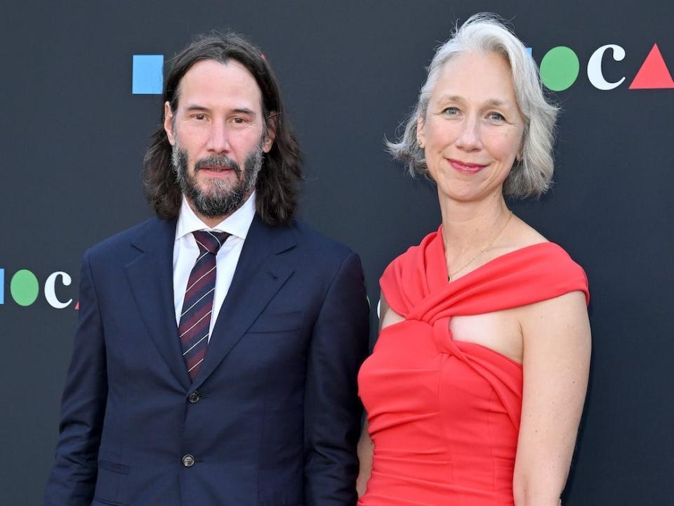 Keanu Reeves and Alexandra Grant at the MOCA Gala on June 04, 2022.