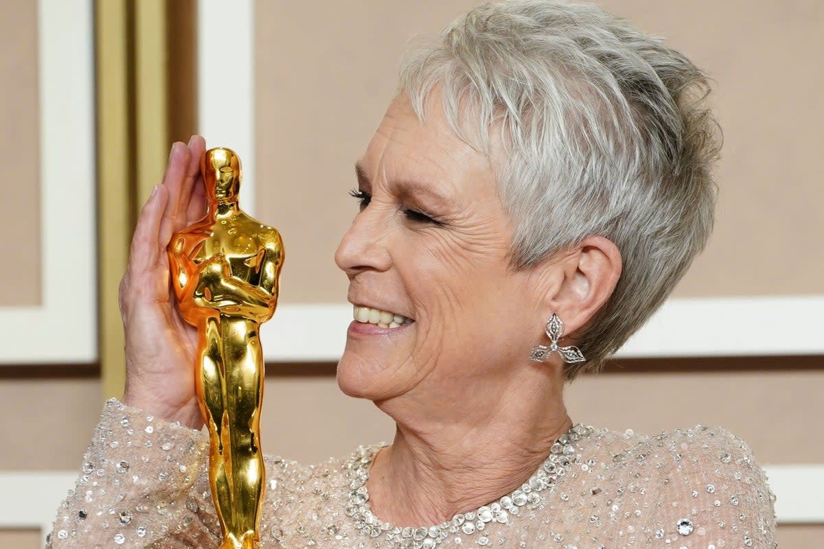 Jamie Lee Curtis won an Oscar for best supporting actresss in Everything Everywhere All At Once  (AP)