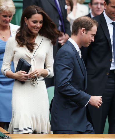 Clive Rose/Getty Kate Middleton and Prince William attends Wimbledon in 2012.