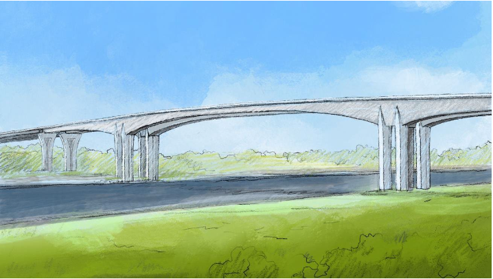 The box girder bridge is one of three bridge designs under consideration to replace the Bourne and Sagamore bridges.