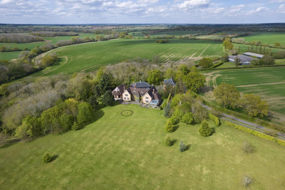 The Rookwood Hall estate, at Stanningfield near Bury St Edmunds, is for sale with a guide price of £5.25m <i>(Image: Savills)</i>