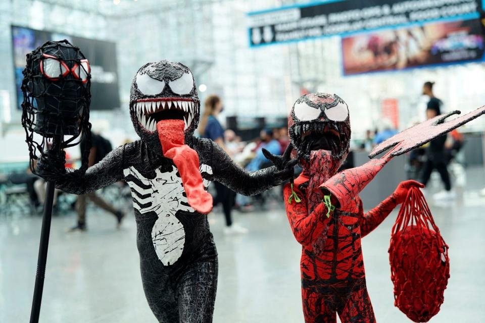 Venom und Carnage sind dank des aktuellen Kinofilms beliebte Figuren. (Bild: TIMOTHY A. CLARY/AFP via Getty Images)