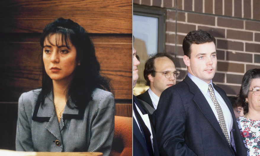 Lorena and John Bobbitt in 1994 (Rex)