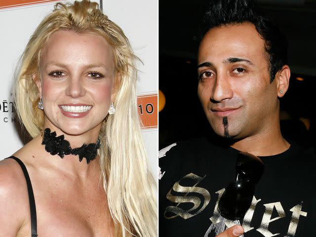 <p>Jeffrey Mayer/Wireimage ; Michael Bezjian/WireImage</p> Britney Spears attends the Scandinavian Mansion of Style held on December 1, 2007 in Los Angeles. ; Adnan Ghalib poses at the Main Event Red Carpet Lounge and Green Suite on February 21, 2008 in Los Angeles, CA.