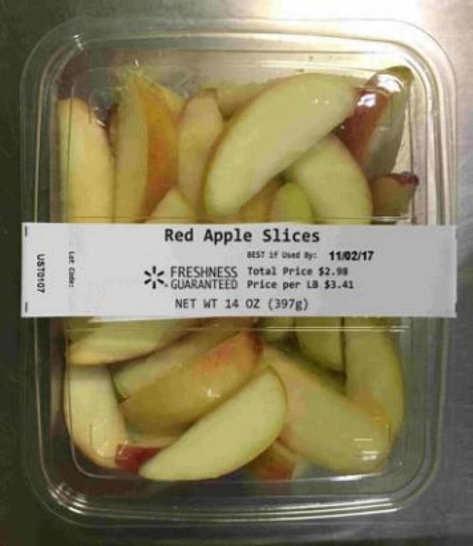 Red Apple Slices is among those recalled at Walmart due to listeria concerns in October 2020.