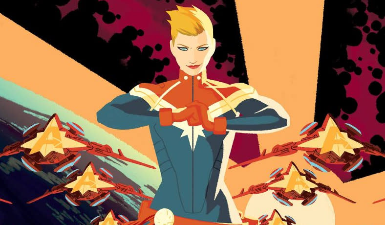 Captain Marvel as depicted in a recent comic. (Credit: Marvel)