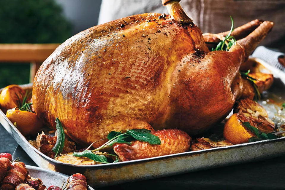 There are numerous turkeys up for grabs, with the biggest costing £117. (Marks & Spencer)