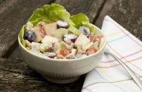 <p>Waldorf salad is a <a href="https://www.thedailymeal.com/eat/popular-retro-snacks?referrer=yahoo&category=beauty_food&include_utm=1&utm_medium=referral&utm_source=yahoo&utm_campaign=feed" rel="nofollow noopener" target="_blank" data-ylk="slk:retro snack primed for a comeback;elm:context_link;itc:0;sec:content-canvas" class="link ">retro snack primed for a comeback</a>, and summer is the perfect opportunity to get ahead of the curve. Made with apples, grapes and celery, this is a great side dish for any barbecue or homemade dinner.</p> <p><a href="https://www.thedailymeal.com/best-recipes/easy-waldorf-salad-recipe?referrer=yahoo&category=beauty_food&include_utm=1&utm_medium=referral&utm_source=yahoo&utm_campaign=feed" rel="nofollow noopener" target="_blank" data-ylk="slk:For the Waldorf Salad recipe, click here.;elm:context_link;itc:0;sec:content-canvas" class="link ">For the Waldorf Salad recipe, click here.</a></p>