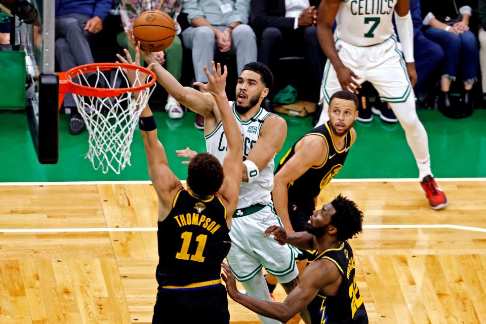 Jayson Tatum is averaging 23.2 points on 36.7% shooting in the Finals.
