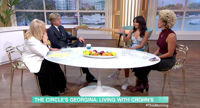 Richard Madeley was reunited with Georgina Elliot on This Morning. (ITV)