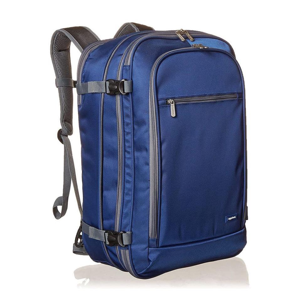 4) Amazon Basics Carry-On Travel Backpack