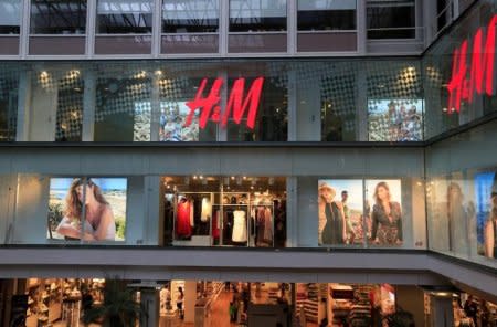 FILE PHOTO: H&M shop is seen in the Oslo City shopping center in Oslo, Norway, June 3, 2017. REUTERS/Ints Kalnins